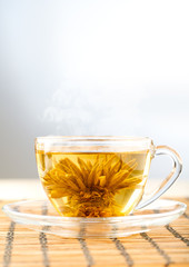 bright picture of green tea