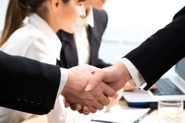 Business handshake
