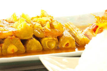 Hot and sour curry form drumstick tree and prawn