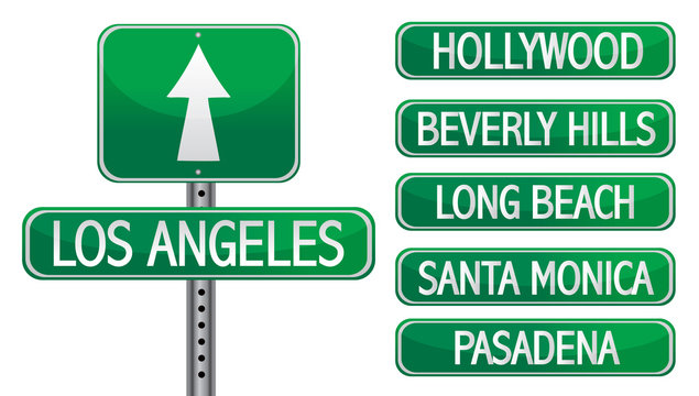 Los angeles street signs