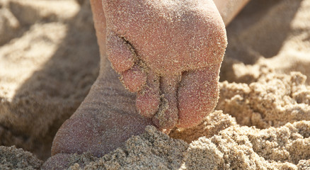 füße am strand