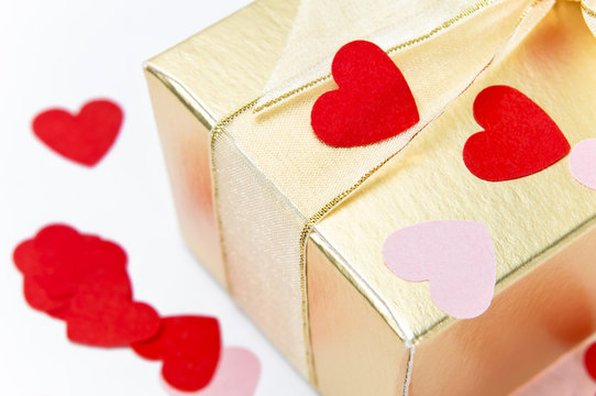 Valentine Hearts and Gift Box Macro - Powered by Adobe