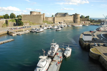 Brest, les rempart et la rivière