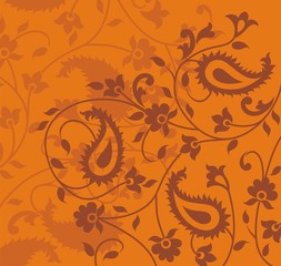 traditional paisley floral pattern, textile , Rajasthan, royal India	