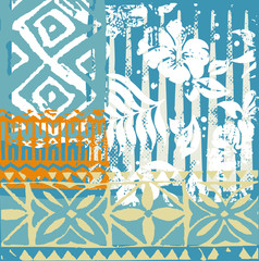 hawaiian pattern patchwork
