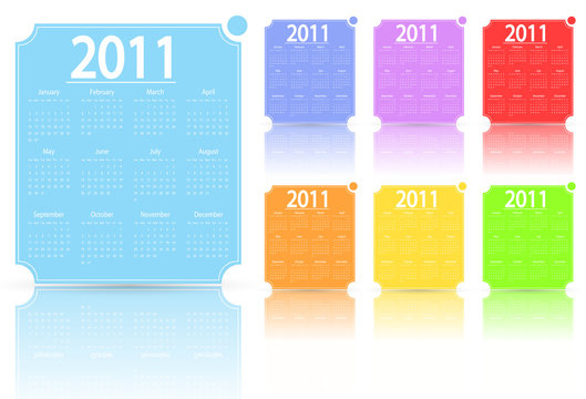 calendar for 2011