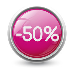 Symbole vectoriel glossy -50% 01