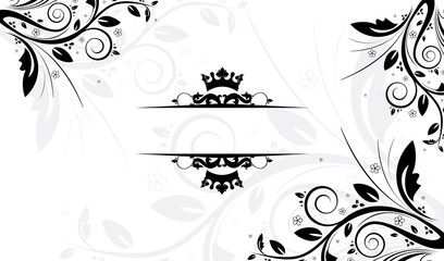 Floral background with place for your text