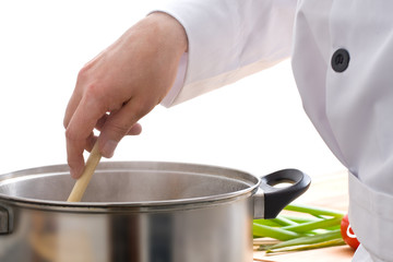 Chef preparing meal