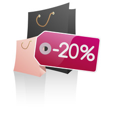 Symbole vectoriel glossy -20% 04