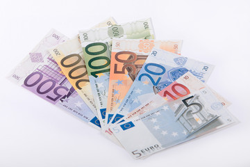 Obraz na płótnie Canvas euro banknote