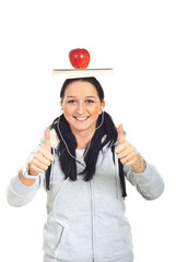 Successful student female