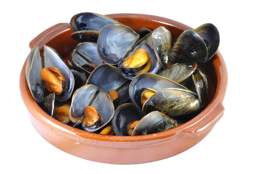 Cazuela de mejillones.
