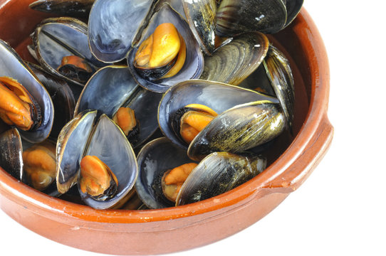 Mejillones al vapor.