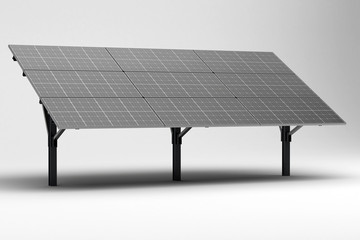 pannelli solari fotovoltaici render 3d © LaCozza
