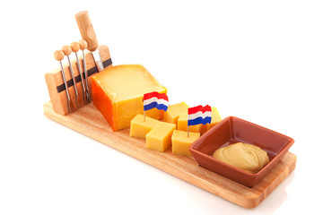 Fototapeta premium Dutch cheese snack
