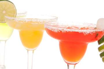 Fresh Margarita cocktails from blender