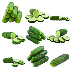 Cucumber collage