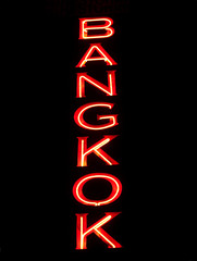 Red Bangkok sign