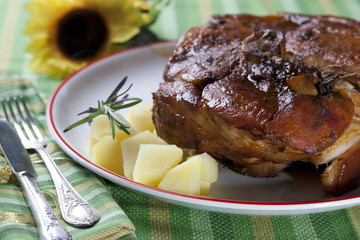 Oven baked ham