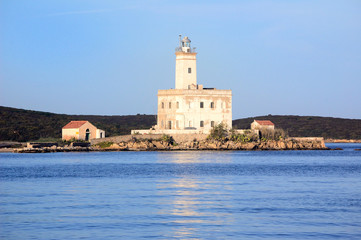 Fototapeta na wymiar Lighthouse Olbia (Isle of Mouth)