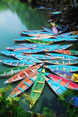 Photo sur Plexiglas Été Colorful tour boats