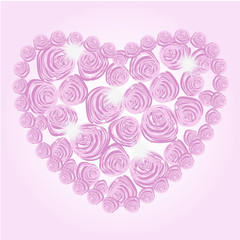 roses shine heart