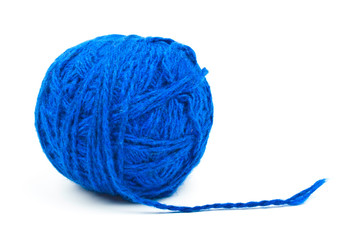 Ball of woolen threads