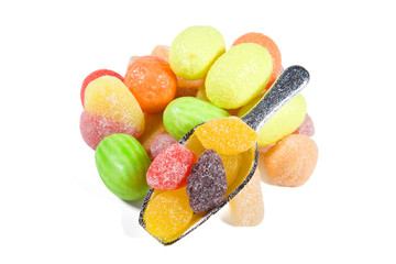 Multi-colored sweets