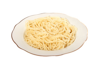 spaghetti on plate