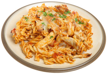 Baked Fusilli Pasta with Chicken
