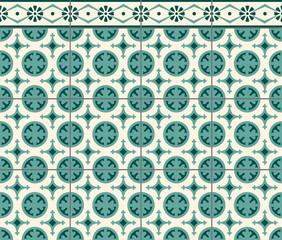 circulos verdes mosaico