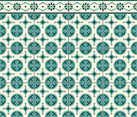 circulos verdes mosaico