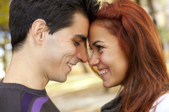 Love and affection between a young couple