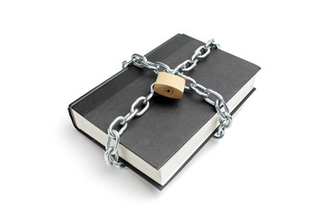 Heavy chain around a book