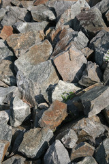 broken rocks