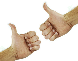 two thumbs up