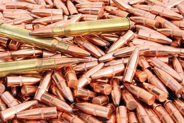 Pile of ammunition