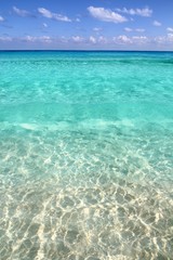 karibischer tropischer strand klares türkisfarbenes wasser