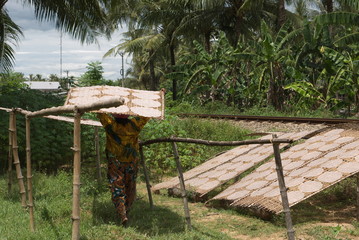 galettes de manioc au sechage