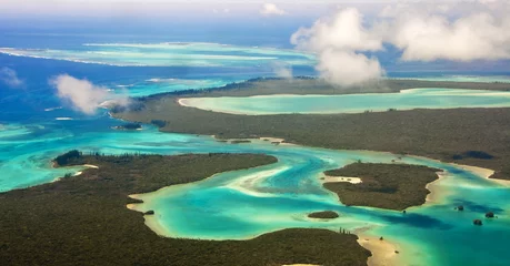 Fotobehang Ile des Pins, vue du ciel - Nouvelle Calédonie © Delphotostock
