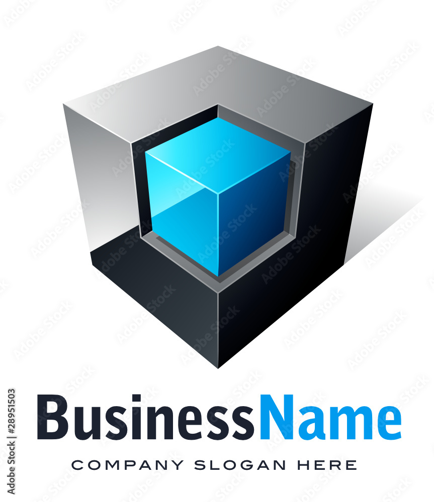 Canvas Prints Business logo design 3D