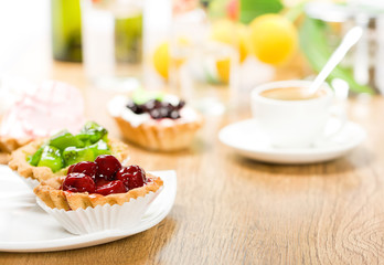 Dessert and coffee