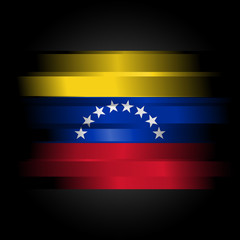 Abstract Flag of Venezuela on black background