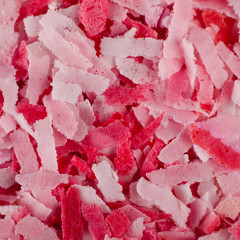 Pink and white soapflakes background