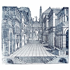 Serlio tragic stage set