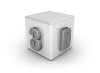 3d word on cube