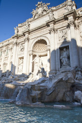 Fototapeta na wymiar Roma - Fontana Di Trevi