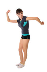 girl in gymnastic poses