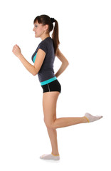 girl in gymnastic poses